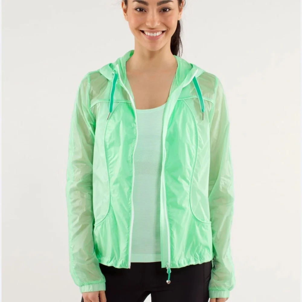 Lululemon Green  Transparent Rain